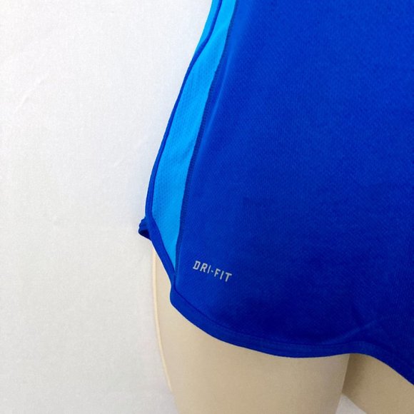 NIKE Dri Fit Racerback Blue Workout Top - Picture 4 of 7